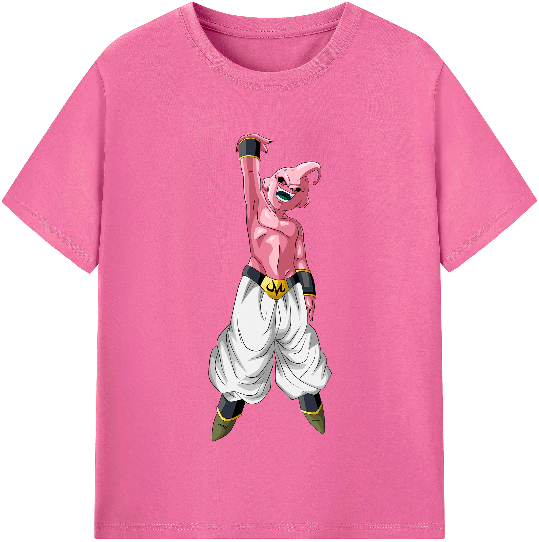 （画像用） ドラゴンボール 魔人ブウ DRAGON BALL Majin Buu レディースカジュアルプリントTシャツ（綿100％）
